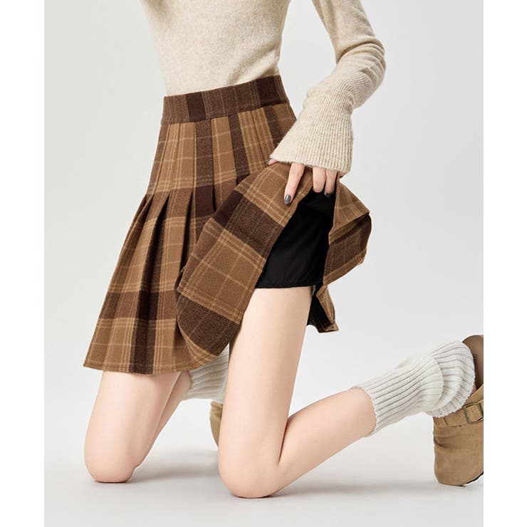 チェック柄プリーツミニスカート 3サイズ ボトムス | kirakiraShop  | 詳細画像7 