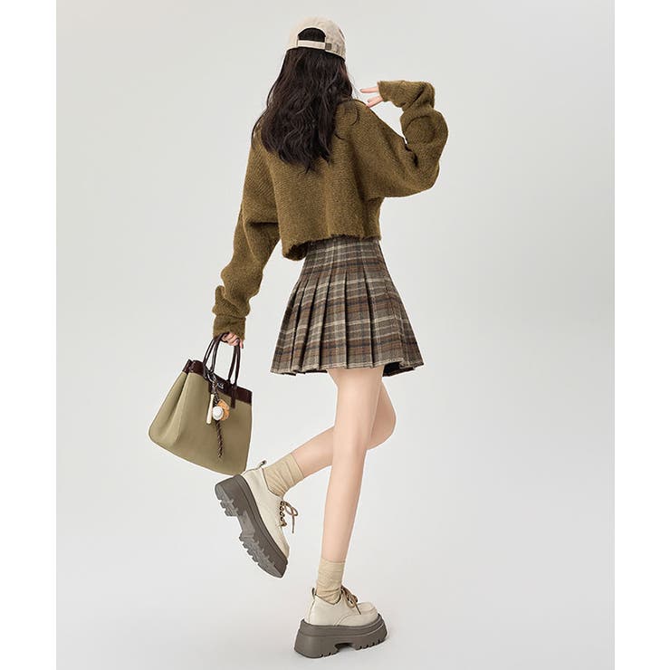 チェック柄プリーツミニスカート 3サイズ ボトムス | kirakiraShop  | 詳細画像8 