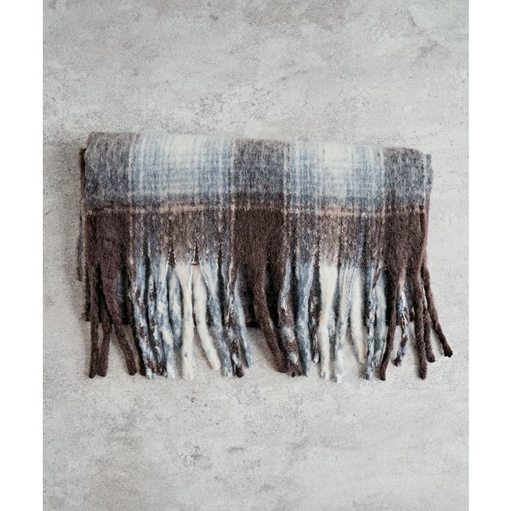 チェック柄モヘアライクマフラー マフラー モヘアライク | kirakiraShop  | 詳細画像20 