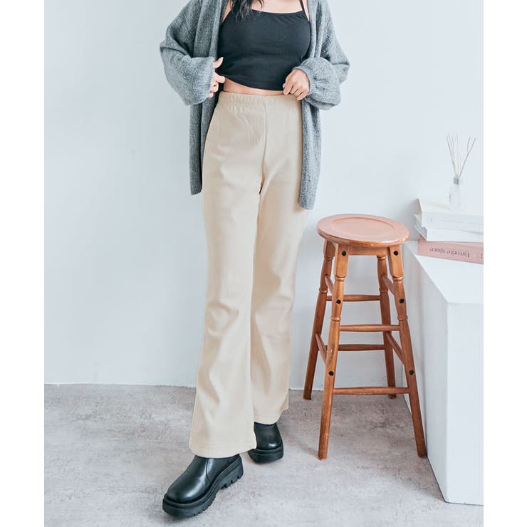 裏起毛セミワイドリブパンツ 4サイズ ボトムス | kirakiraShop  | 詳細画像17 