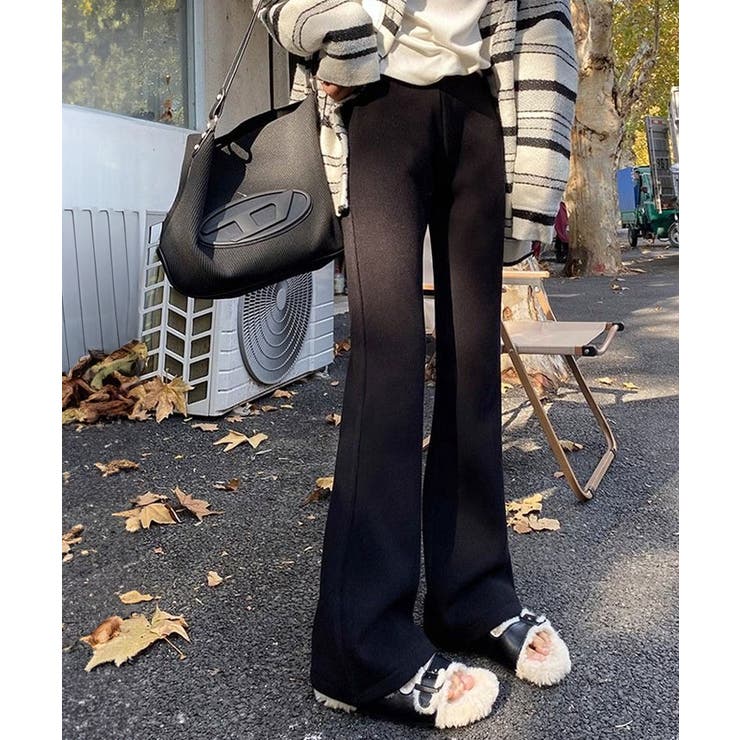 裏起毛セミワイドリブパンツ 4サイズ ボトムス | kirakiraShop  | 詳細画像3 