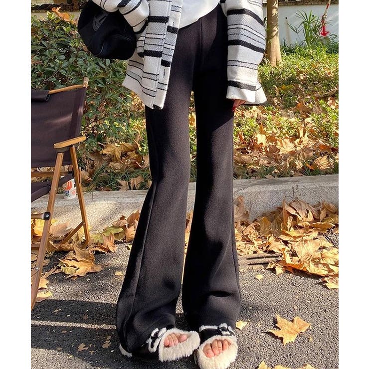 裏起毛セミワイドリブパンツ 4サイズ ボトムス | kirakiraShop  | 詳細画像7 