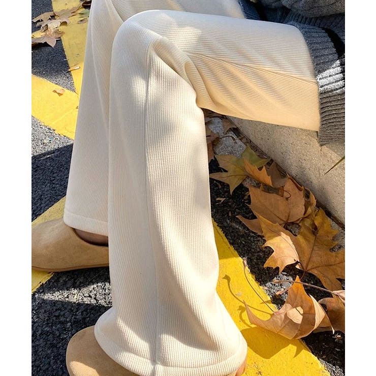 裏起毛セミワイドリブパンツ 4サイズ ボトムス | kirakiraShop  | 詳細画像9 