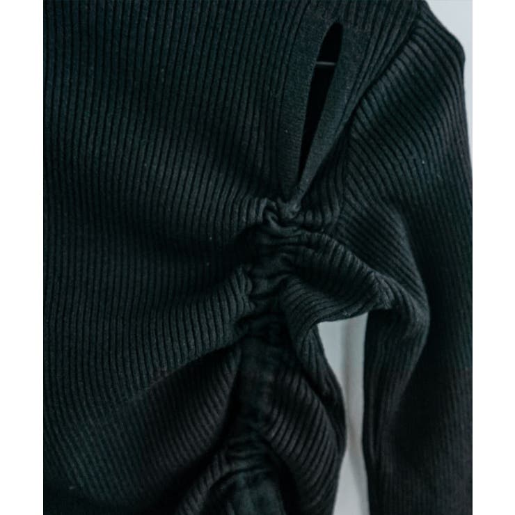 ショルダースリットギャザーリブ長袖トップス トップス 長袖 | kirakiraShop  | 詳細画像38 