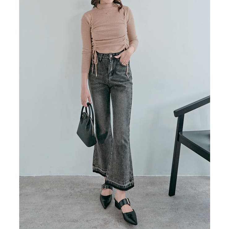 ショルダースリットギャザーリブ長袖トップス トップス 長袖 | kirakiraShop  | 詳細画像34 