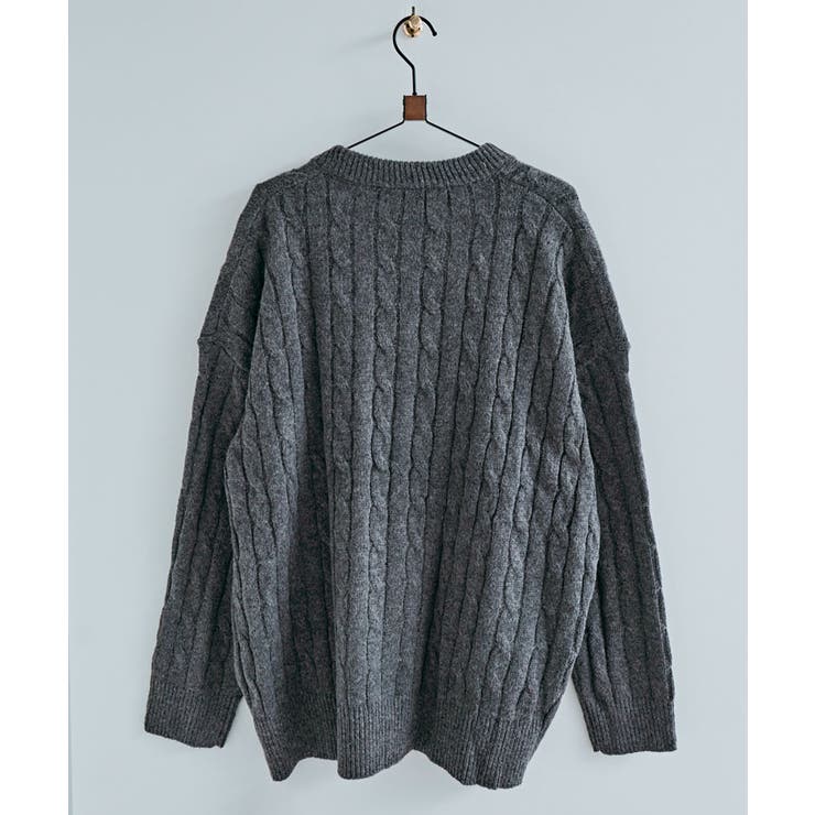 Vネックオーバーサイズニット トップス Vネック | kirakiraShop  | 詳細画像45 