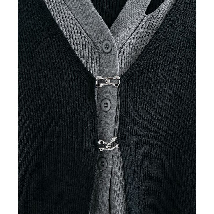 レイヤード風バイカラートップス トップス 長袖 | kirakiraShop  | 詳細画像18 