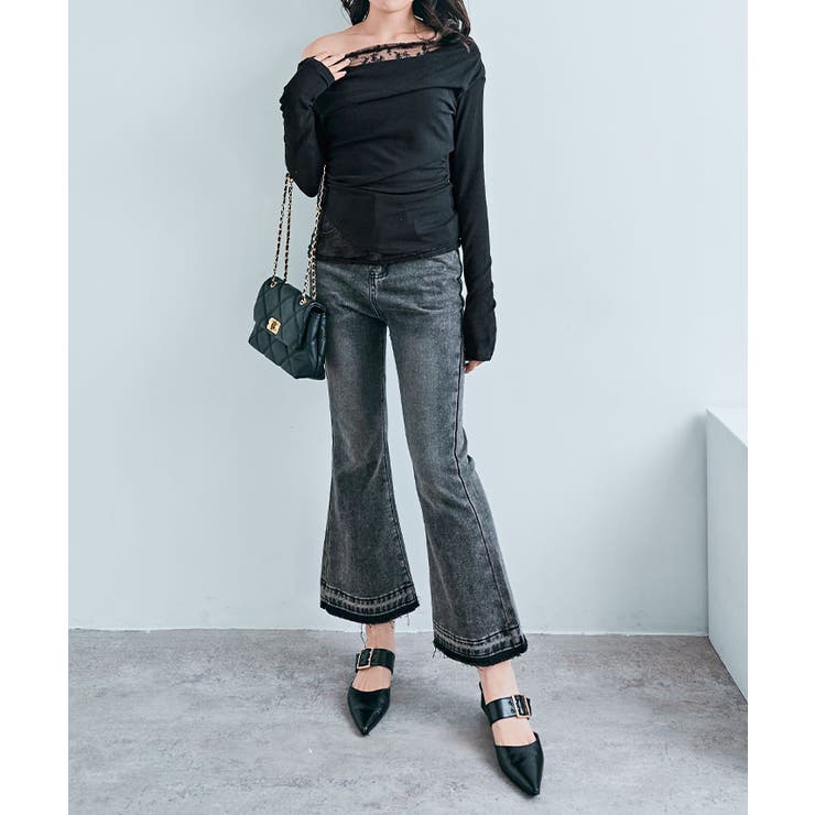 レイヤードワンショルダーレーストップス トップス ワンショルダー | kirakiraShop  | 詳細画像11 