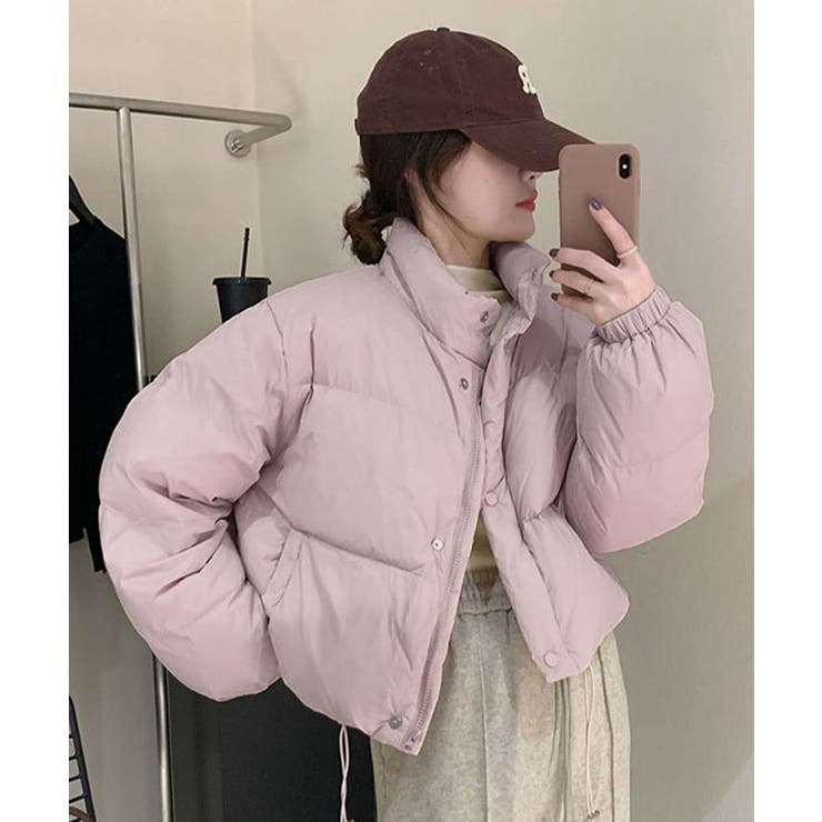 スカイパープル | ショート丈中綿ジャケット アウター ジャケット | kirakiraShop 