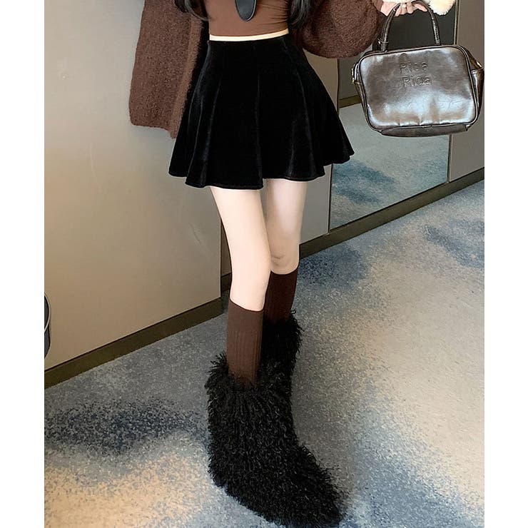 インパン付きミニフレアベロアスカート ボトムス ミニスカート | kirakiraShop  | 詳細画像11