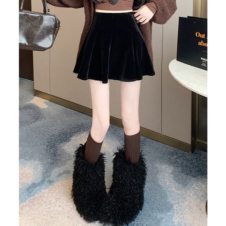 インパン付きミニフレアベロアスカート ボトムス ミニスカート | kirakiraShop  | 詳細画像15