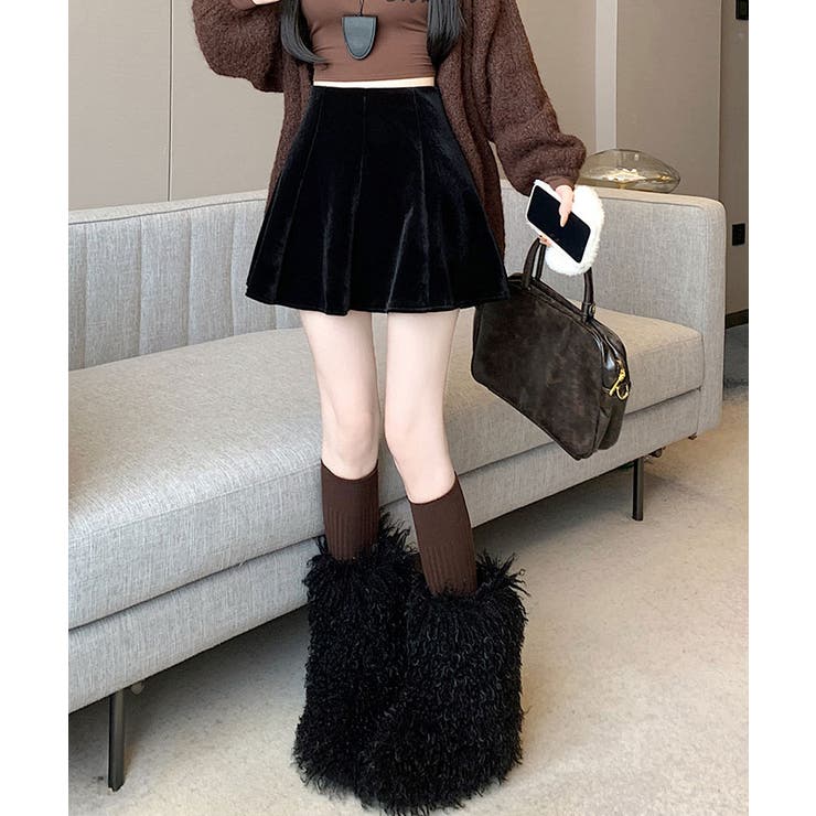 インパン付きミニフレアベロアスカート ボトムス ミニスカート | kirakiraShop  | 詳細画像16