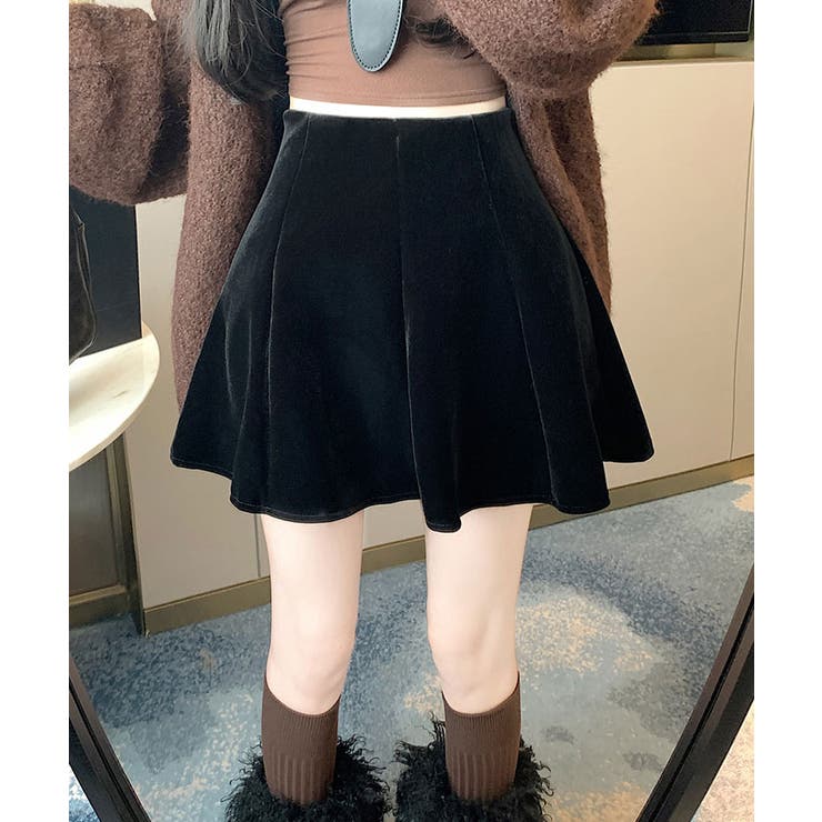 インパン付きミニフレアベロアスカート ボトムス ミニスカート | kirakiraShop  | 詳細画像10