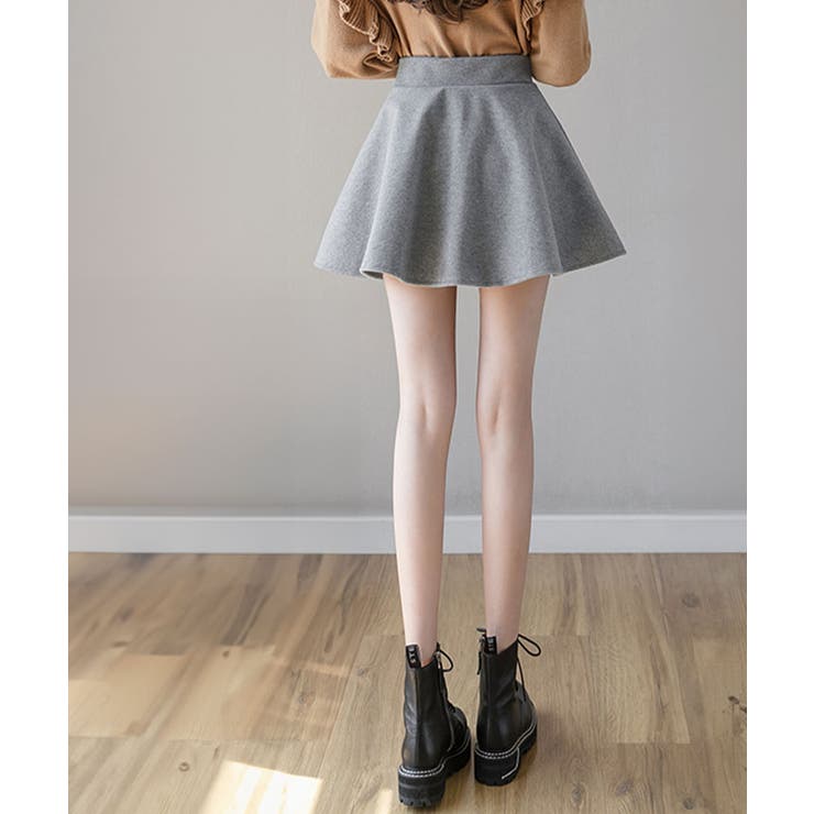 ウールライクフレアミニスカート ボトムス ミニスカート | kirakiraShop  | 詳細画像14