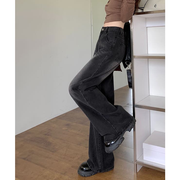 裏起毛ヴィンテージウォッシュデニムパンツ デニムパンツ ジーパン | kirakiraShop  | 詳細画像8 