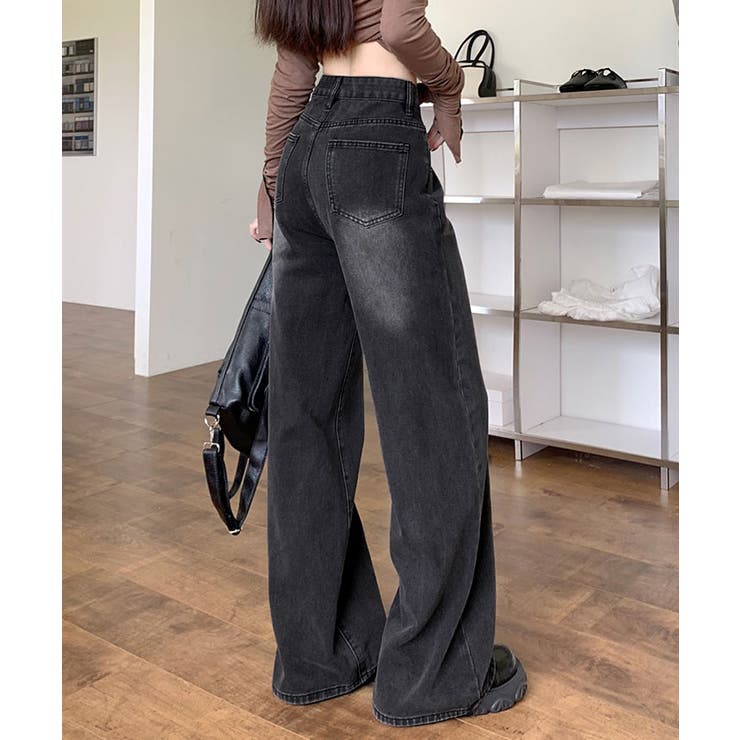 裏起毛ヴィンテージウォッシュデニムパンツ デニムパンツ ジーパン | kirakiraShop  | 詳細画像10 