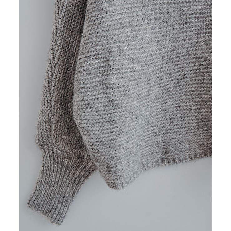 スパンコールワンショルダーリボンニット トップス ニット | kirakiraShop  | 詳細画像7 