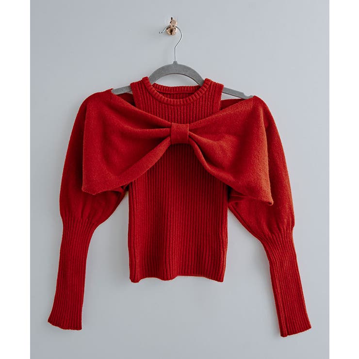 リボンオフショルキャミニット 2点セット トップス | kirakiraShop  | 詳細画像41 