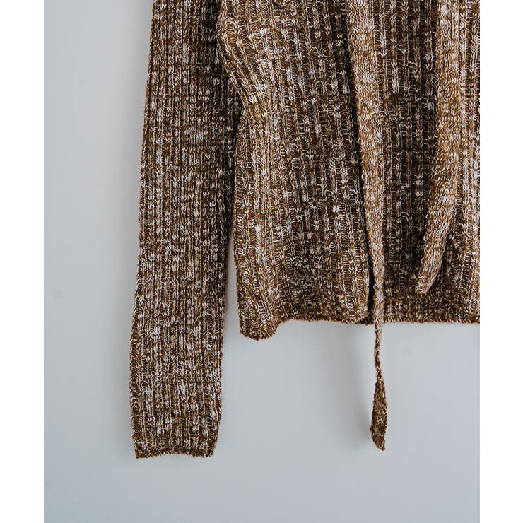 ミックスカラーワンショルダーニット トップス ニット | kirakiraShop  | 詳細画像11 