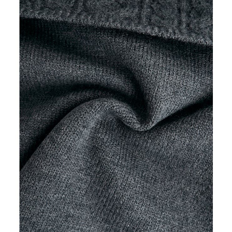 ケーブルデザインオフショルダーリボンニット トップス ニット | kirakiraShop  | 詳細画像7 