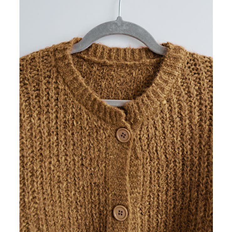 シャギーニットショートカーディガン トップス カーディガン | kirakiraShop  | 詳細画像7 