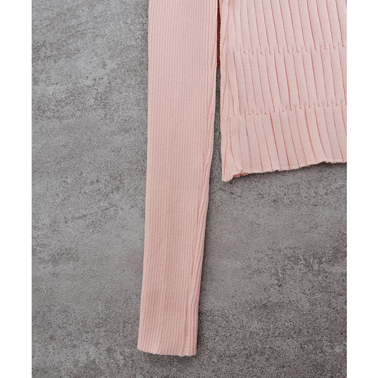 オフショルダーリブドッキングニットトップス トップス ニット | kirakiraShop  | 詳細画像9 