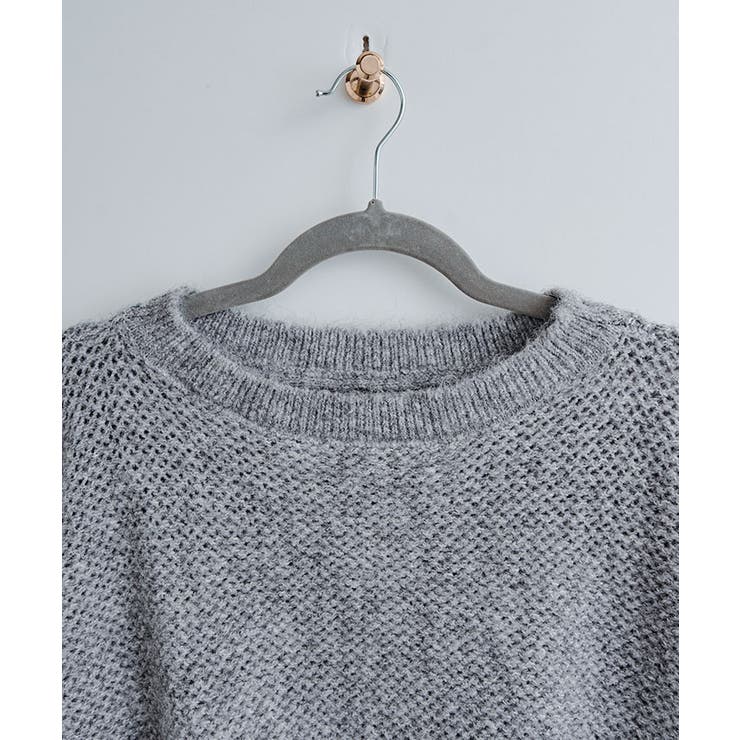 バックリボンデザインシャギーニット トップス ニット | kirakiraShop  | 詳細画像18 