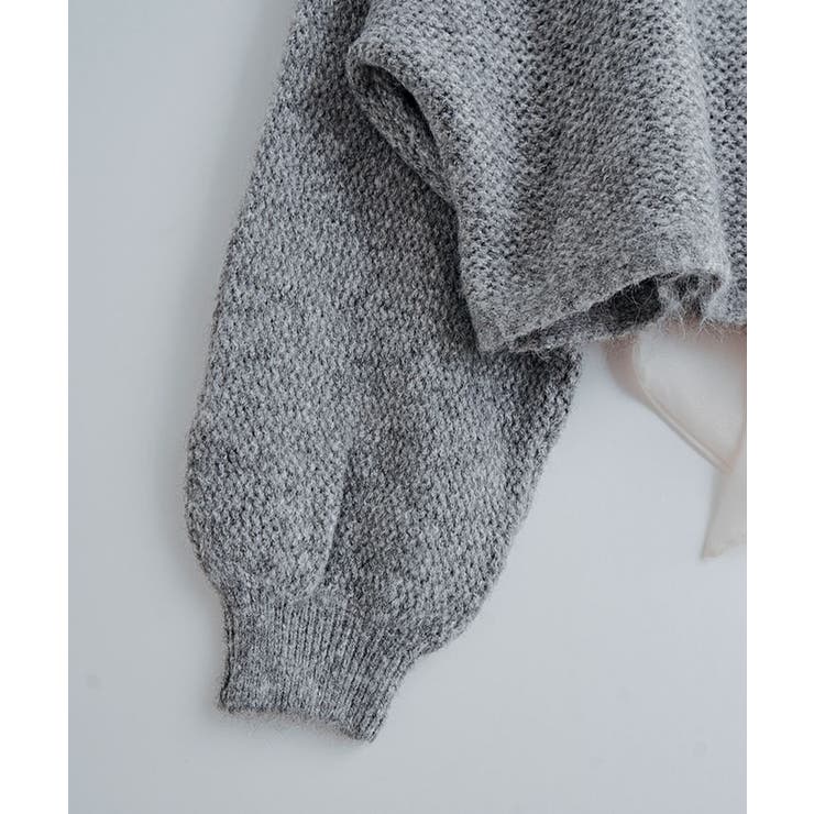 バックリボンデザインシャギーニット トップス ニット | kirakiraShop  | 詳細画像19 