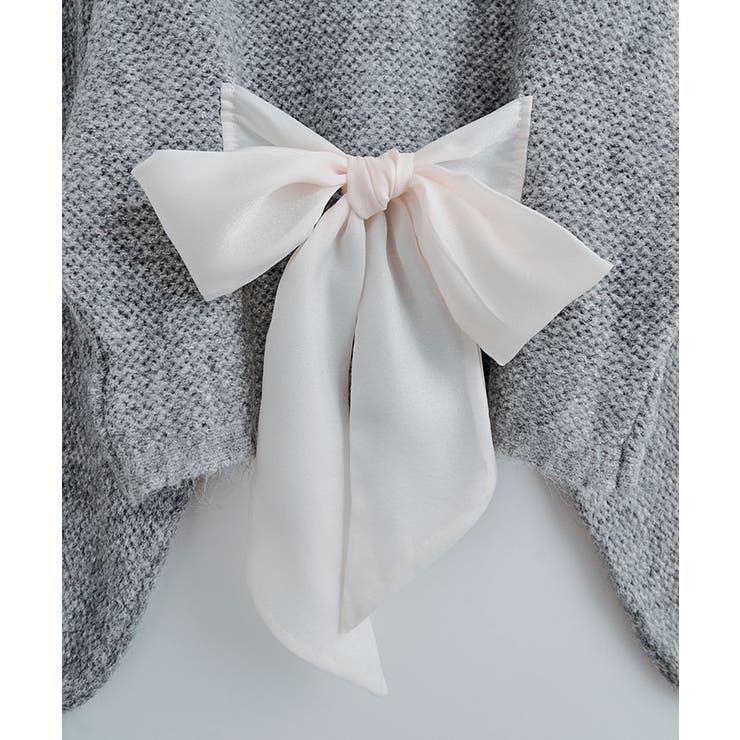 バックリボンデザインシャギーニット トップス ニット | kirakiraShop  | 詳細画像21 