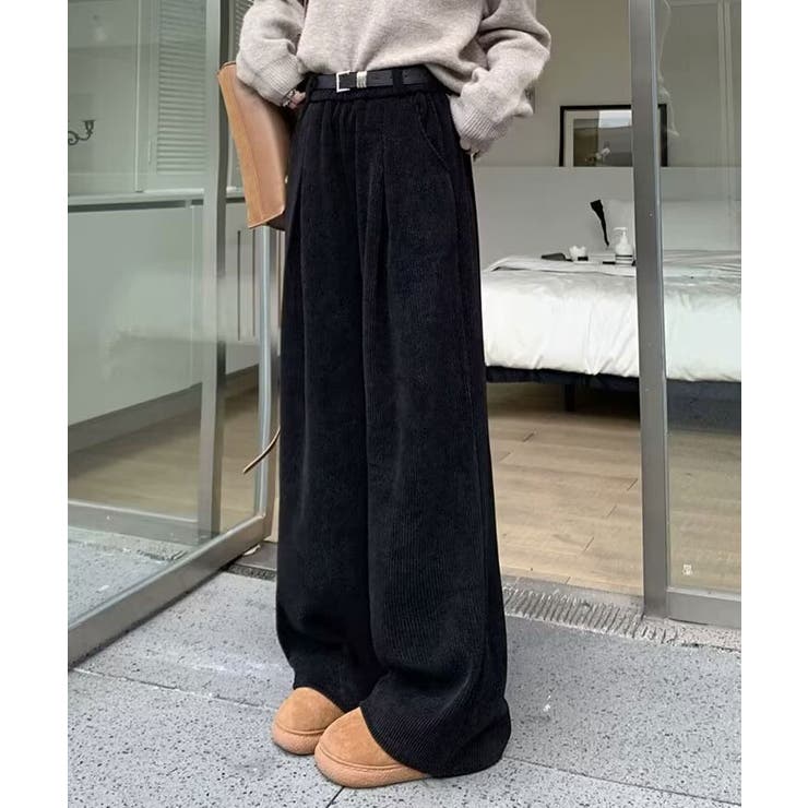 リラックスシルエットコーデュロイワイドパンツ パンツ ワイド | kirakiraShop  | 詳細画像2 