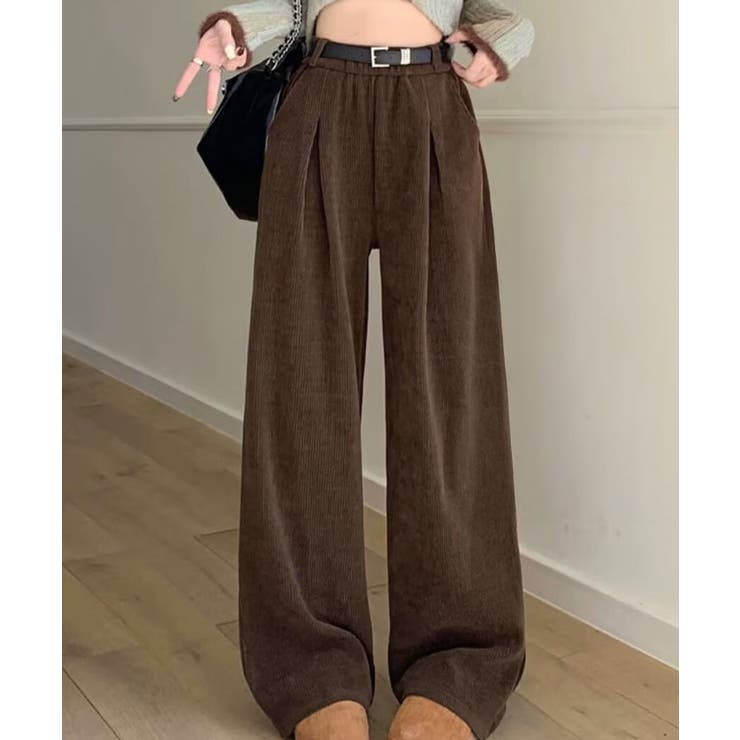 リラックスシルエットコーデュロイワイドパンツ パンツ ワイド | kirakiraShop  | 詳細画像16 