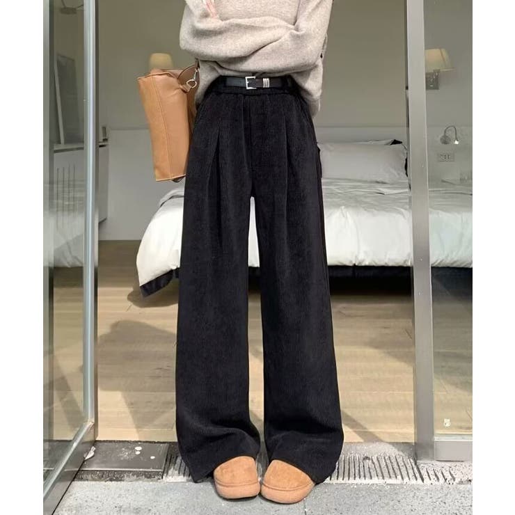 リラックスシルエットコーデュロイワイドパンツ パンツ ワイド | kirakiraShop  | 詳細画像3 