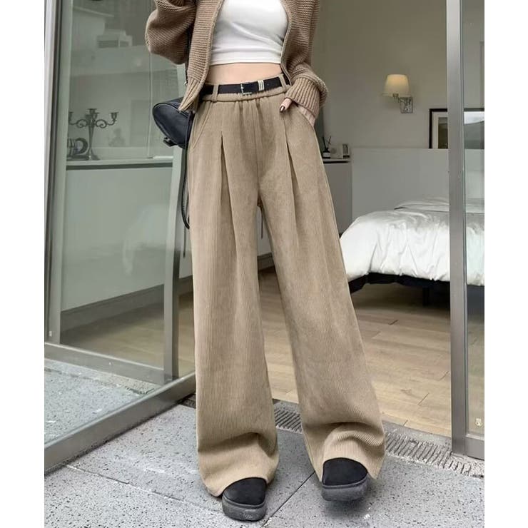 リラックスシルエットコーデュロイワイドパンツ パンツ ワイド | kirakiraShop  | 詳細画像6 