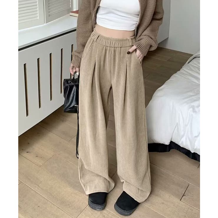 リラックスシルエットコーデュロイワイドパンツ パンツ ワイド | kirakiraShop  | 詳細画像9 