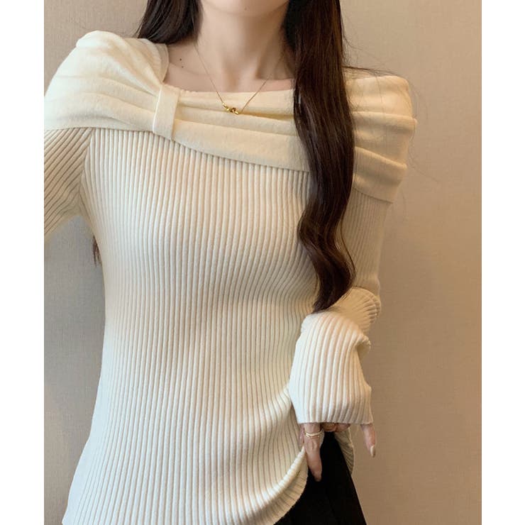 リボンリブニットトップス トップス ニット | kirakiraShop  | 詳細画像15 