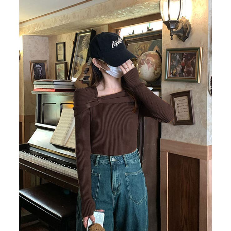 リボンリブニットトップス トップス ニット | kirakiraShop  | 詳細画像27 