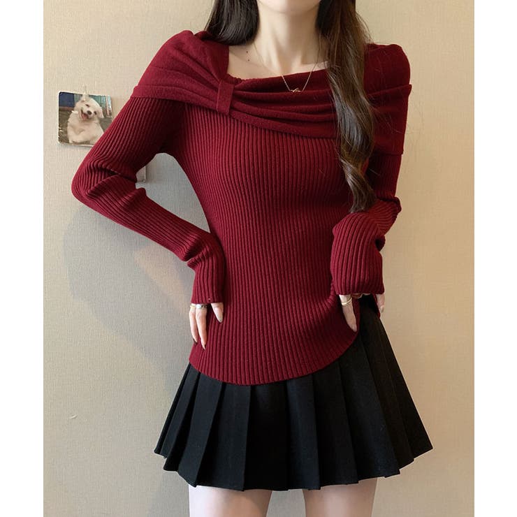 リボンリブニットトップス トップス ニット | kirakiraShop  | 詳細画像31 