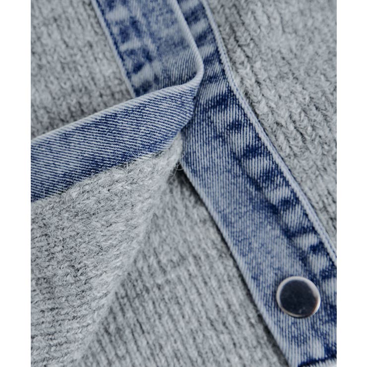 デニムドッキングカーディガン トップス ニット | kirakiraShop  | 詳細画像26 