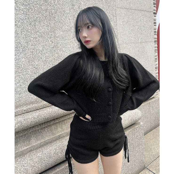 クルーネックニットカーディガンセットアップ シンプルだけど今っぽい。 デイリーに… | kirakiraShop  | 詳細画像2 