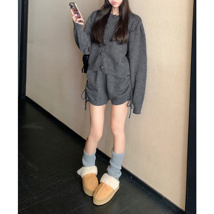 クルーネックニットカーディガンセットアップ シンプルだけど今っぽい。 デイリーに… | kirakiraShop  | 詳細画像6 