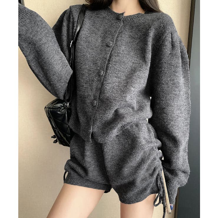 クルーネックニットカーディガンセットアップ シンプルだけど今っぽい。 デイリーに… | kirakiraShop  | 詳細画像8 