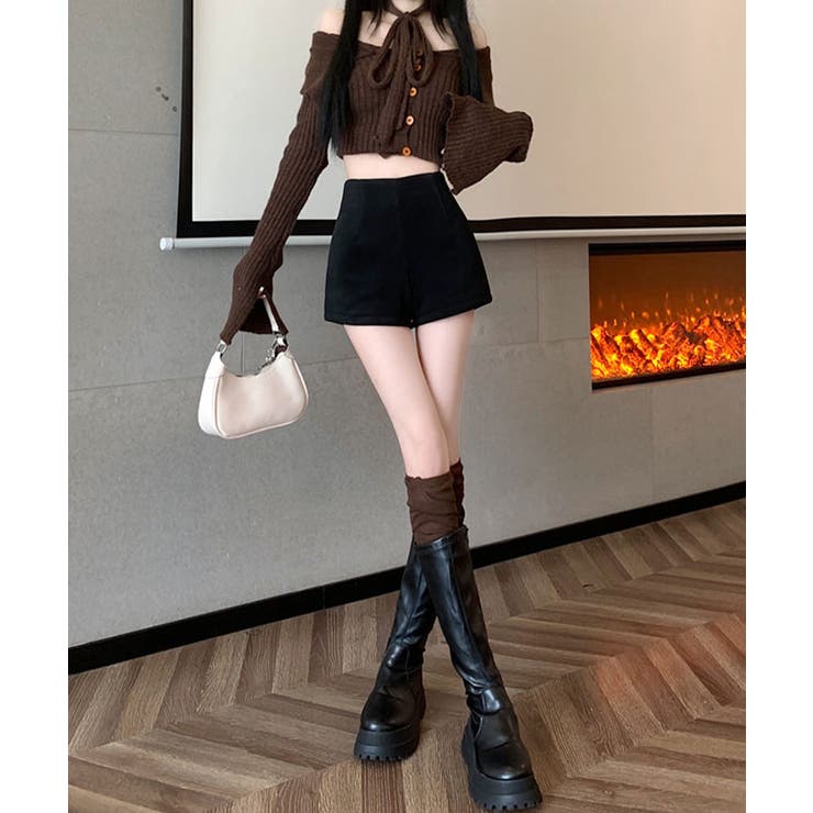 裏起毛ストレッチショートパンツ パンツ ショートパンツ | kirakiraShop  | 詳細画像8 