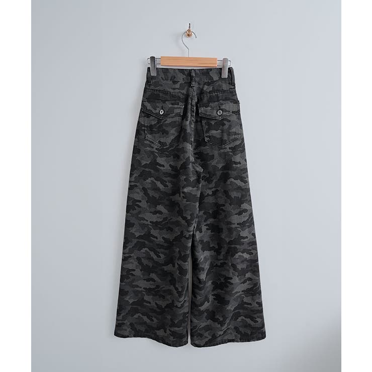 カモフラ柄ワイドストレートパンツ パンツ ワイドパンツ | kirakiraShop  | 詳細画像7 