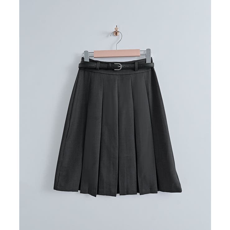 ベルト付きプリーツフレアミディスカート スカート プリーツスカート | kirakiraShop  | 詳細画像26 