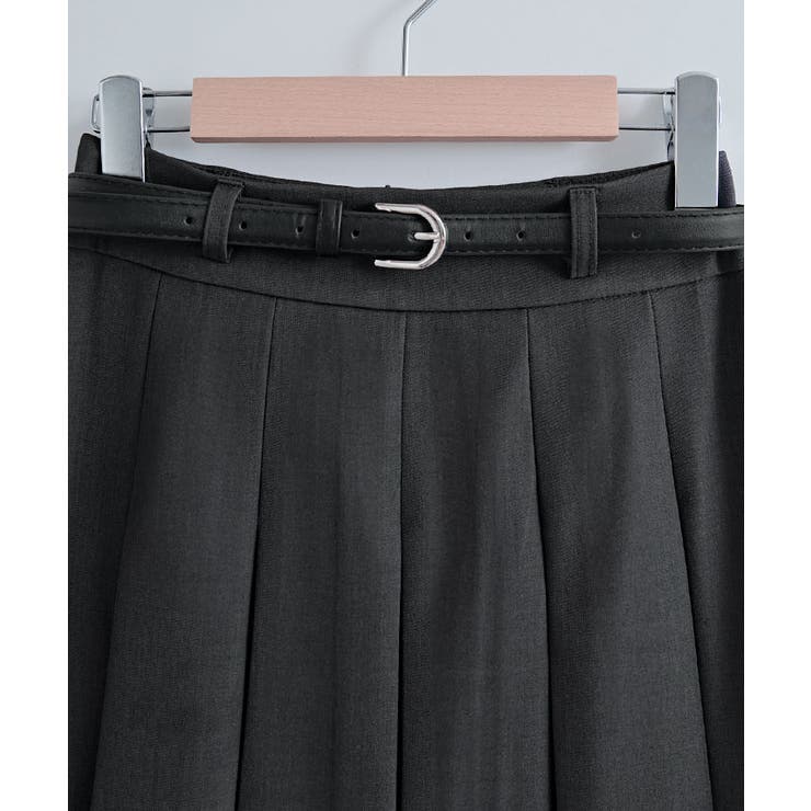 ベルト付きプリーツフレアミディスカート スカート プリーツスカート | kirakiraShop  | 詳細画像28 