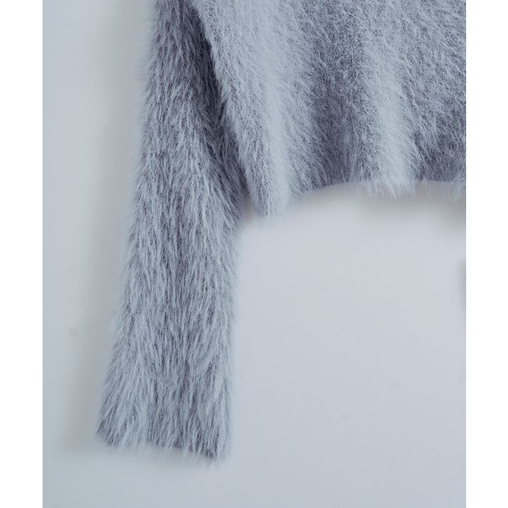 シャギーVネッククロップドニットトップス トップス ニット | kirakiraShop  | 詳細画像34 