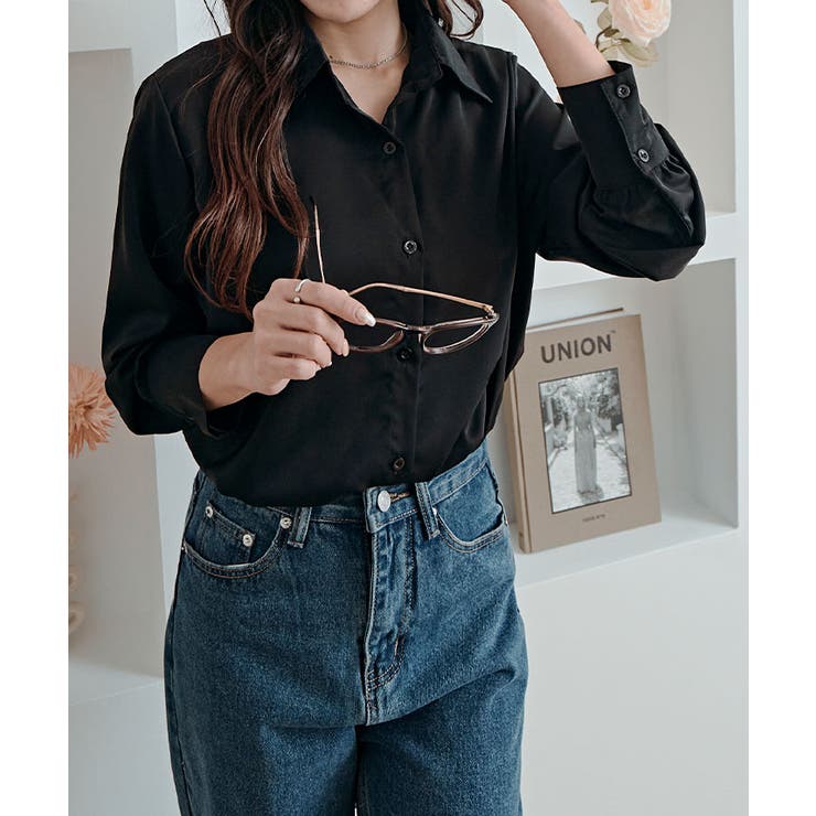 ソフトタッチベーシックシャツ トップス ブラウス | kirakiraShop  | 詳細画像8 