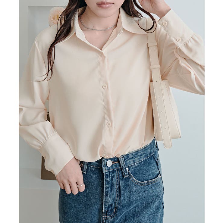 ソフトタッチベーシックシャツ トップス ブラウス | kirakiraShop  | 詳細画像28 