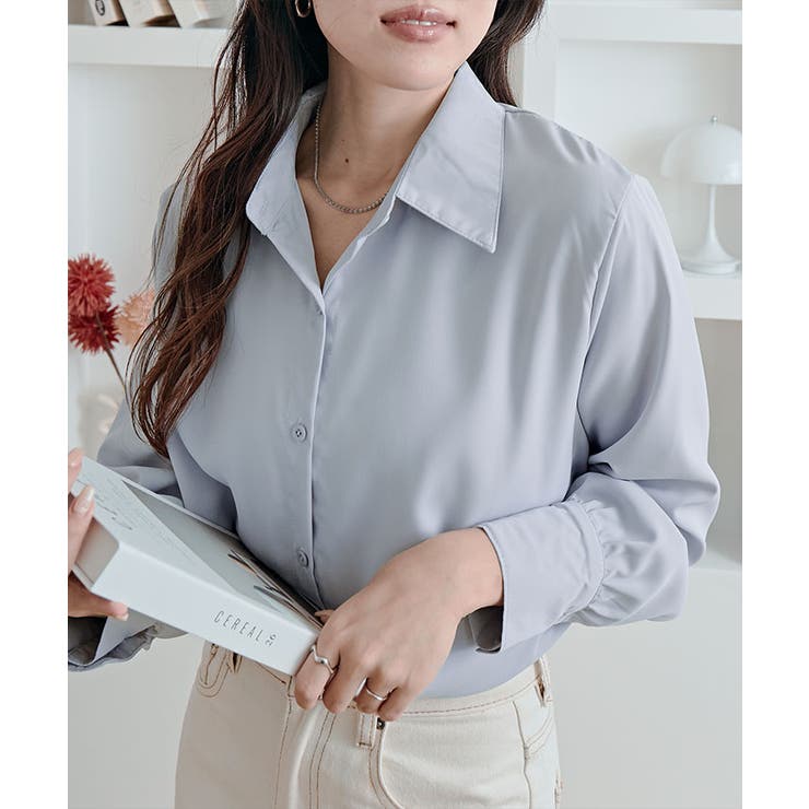 ソフトタッチベーシックシャツ トップス ブラウス | kirakiraShop  | 詳細画像38 