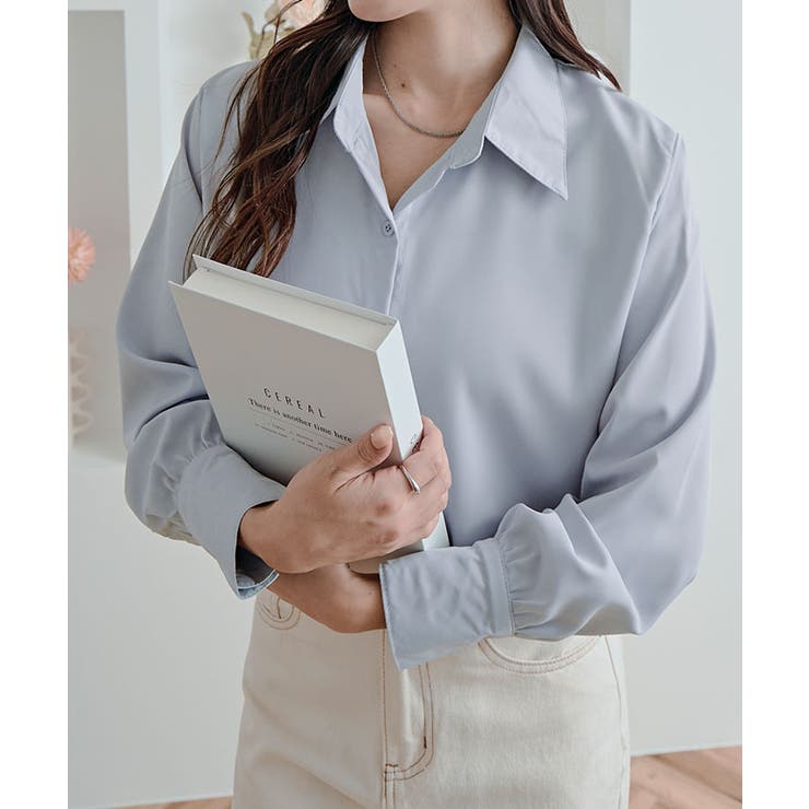 ソフトタッチベーシックシャツ トップス ブラウス | kirakiraShop  | 詳細画像39 